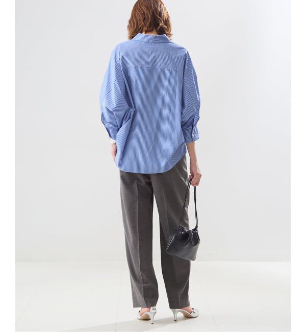 journal standard L'essage「《予約》無地/ストライプテーパードパンツ」|スラックス|