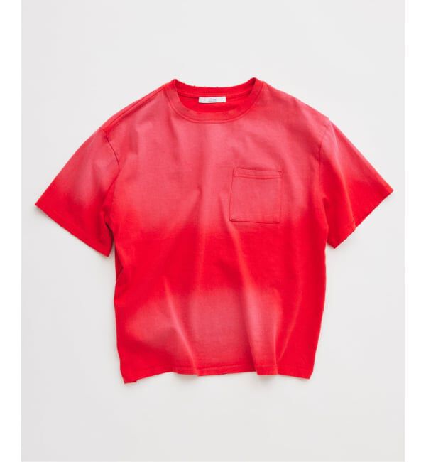 JOURNAL STANDARD relume「《予約》サンウォッシュ フェード加工 ポケットTシャツ」|Tシャツ・カットソー|レッド