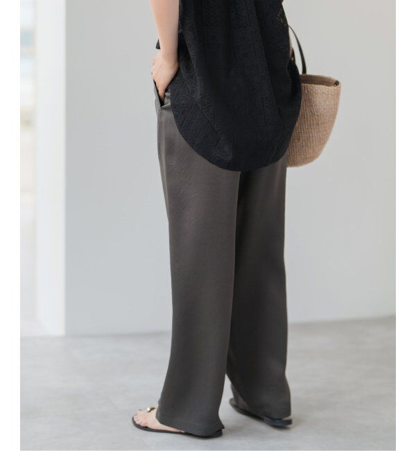 Spick and Span「ワッシャーサテンイージーパンツ」|その他|