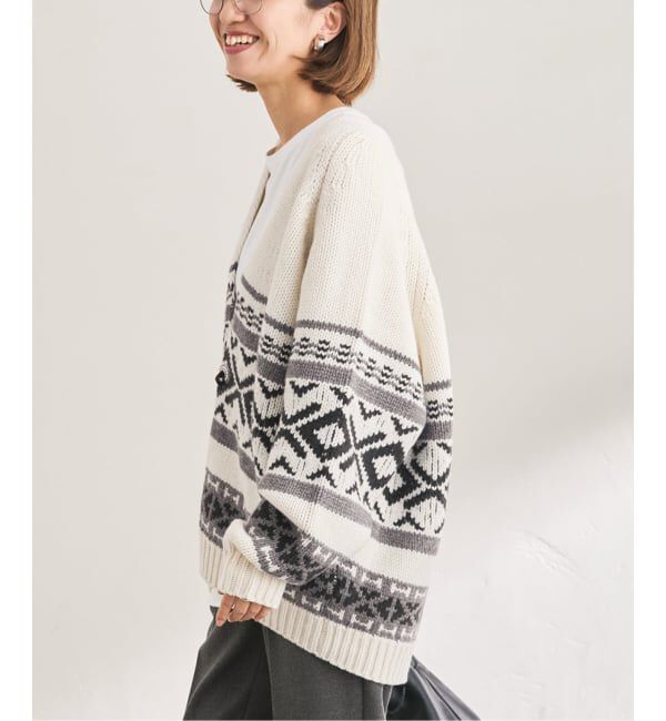 FRAMeWORK「≪追加≫ジャガードカーディガン 2」|カーディガン|