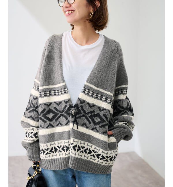 FRAMeWORK「≪追加≫ジャガードカーディガン 2」|カーディガン|