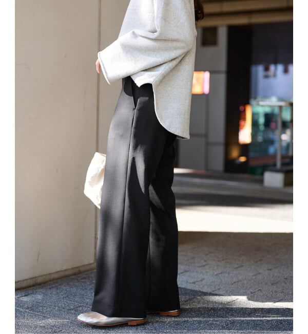 FRAMeWORK「ドビーオックスストレートパンツ」|スラックス|