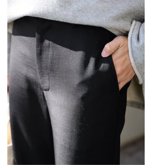 FRAMeWORK「ドビーオックスストレートパンツ」|スラックス|