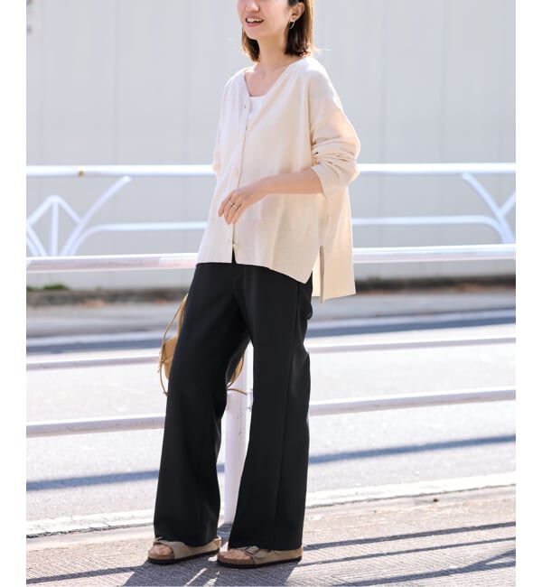 FRAMeWORK「ドビーオックスストレートパンツ」|スラックス|