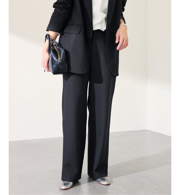 FRAMeWORK「ドビーオックスストレートパンツ」|スラックス|