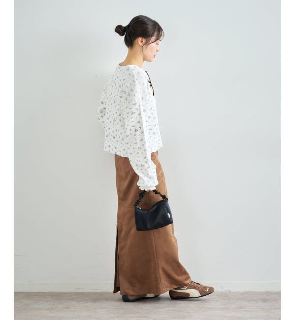 U by SPICK&SPAN「フェイクスエードバックスリットスカート」|スカート|