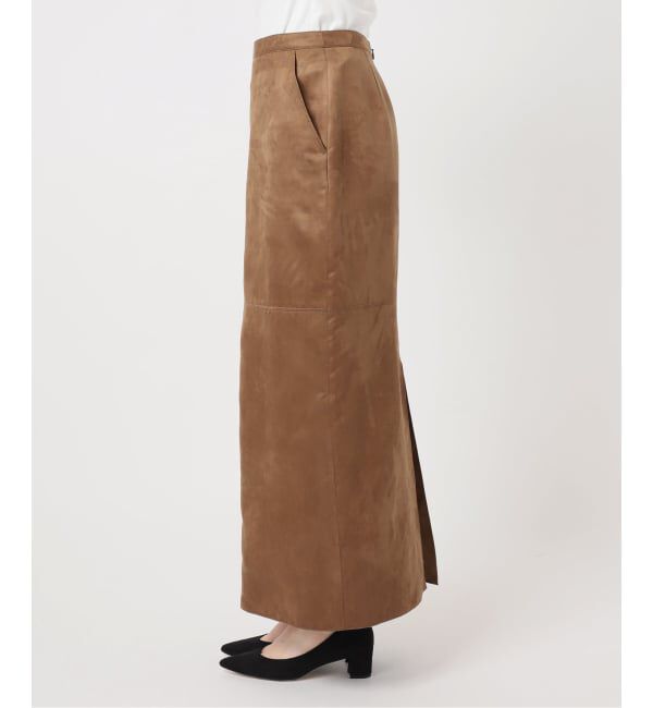 U by SPICK&SPAN「フェイクスエードバックスリットスカート」|スカート|