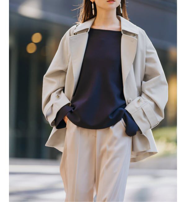 NOBLE「《WEB限定追加》コットンダブルクロスハーフコート」|その他|