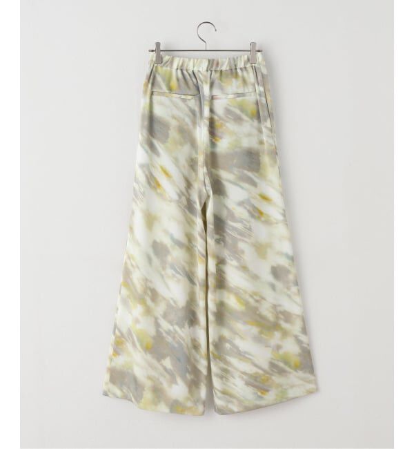 NOBLE「ライトフロープリントパンツ」|スラックス|
