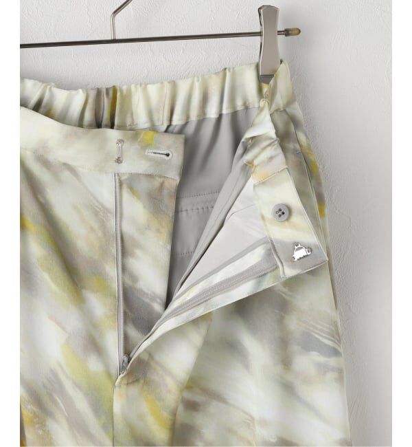 NOBLE「ライトフロープリントパンツ」|スラックス|