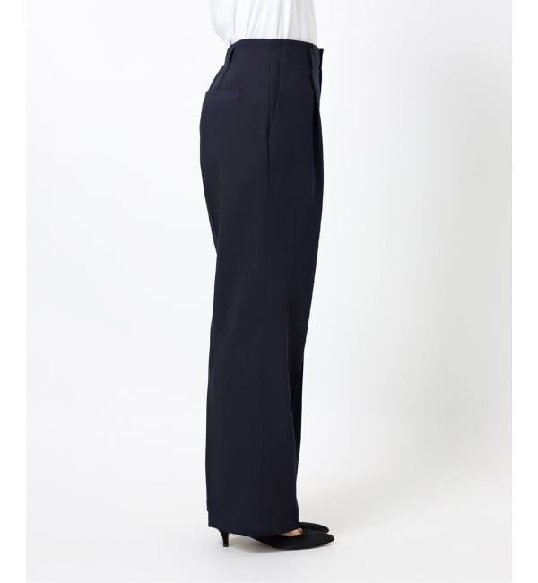 Spick and Span「ドレープチノ1タックストレートパンツ」|チノ|