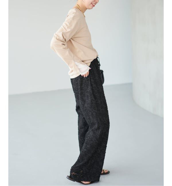 Spick and Span「《WEB限定》シアージャガードイージーパンツ」|その他|