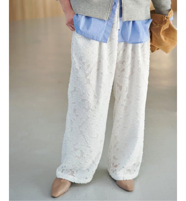 Spick and Span「《WEB限定》シアージャガードイージーパンツ」|その他|