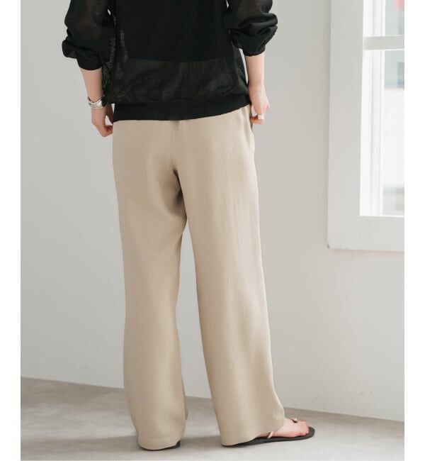 Spick and Span「《新色有り / 追加予約》ワッシャーサテンイージーパンツ」|その他|