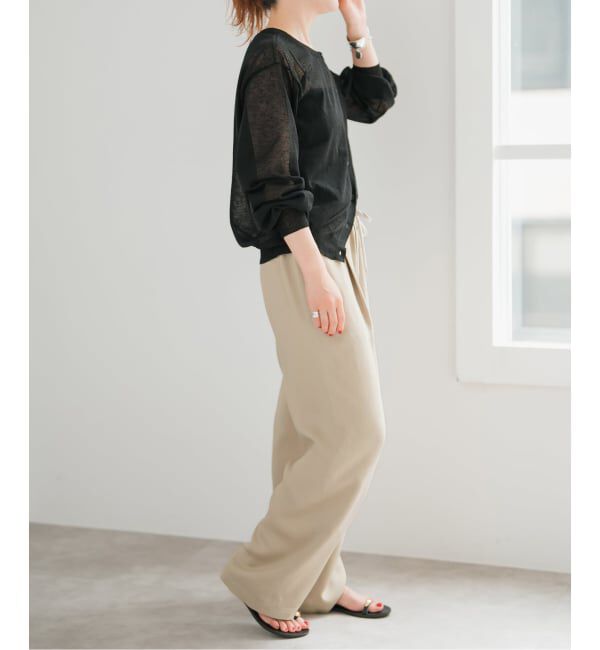 Spick and Span「《新色有り / 追加予約》ワッシャーサテンイージーパンツ」|その他|