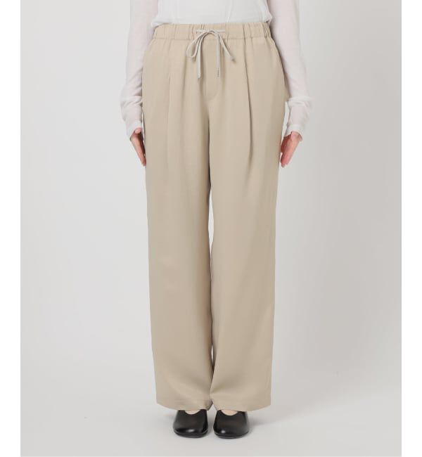 Spick and Span「《新色有り / 追加予約》ワッシャーサテンイージーパンツ」|その他|