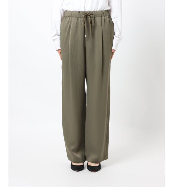 Spick and Span「《新色有り / 追加予約》ワッシャーサテンイージーパンツ」|その他|