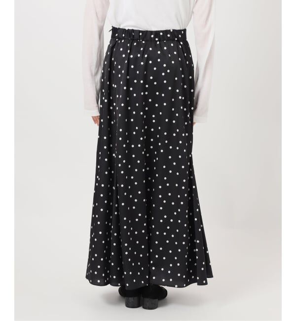 Spick and Span「ドットサテンフレアスカート」|スカート|