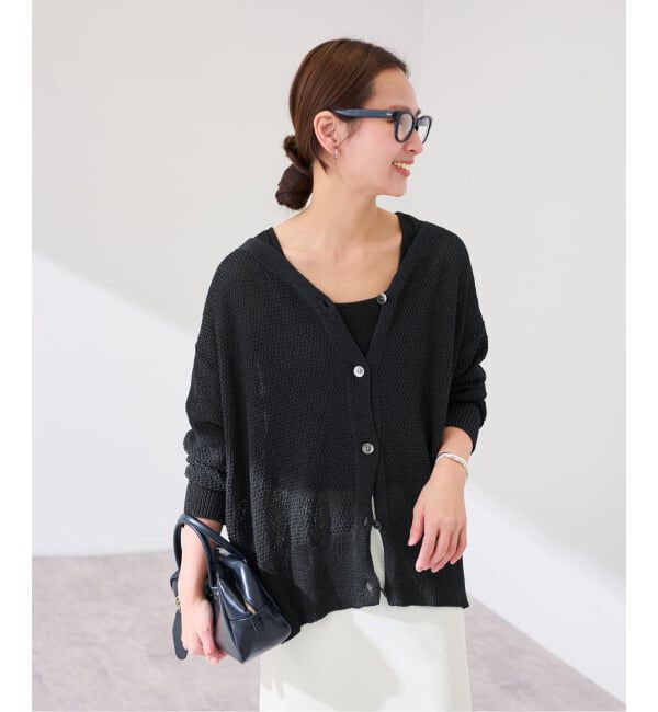 FRAMeWORK「≪WEB限定 / 追加予約≫カノコ 2WAY Back開きカーディガン」|カーディガン|ブラック