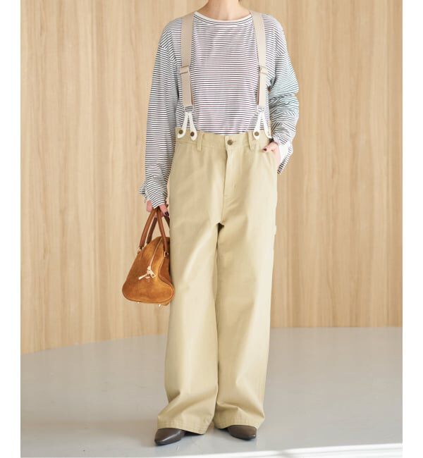 Spick and Span「サスペンダーペインターパンツ」|チノ|