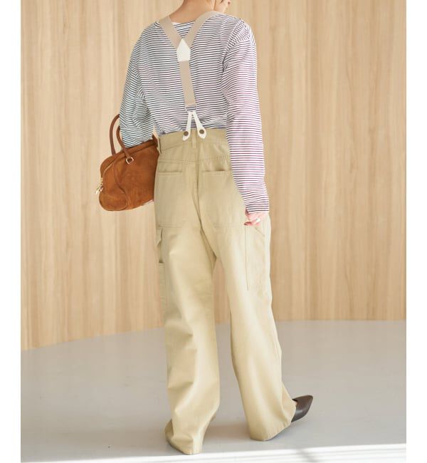 Spick and Span「サスペンダーペインターパンツ」|チノ|