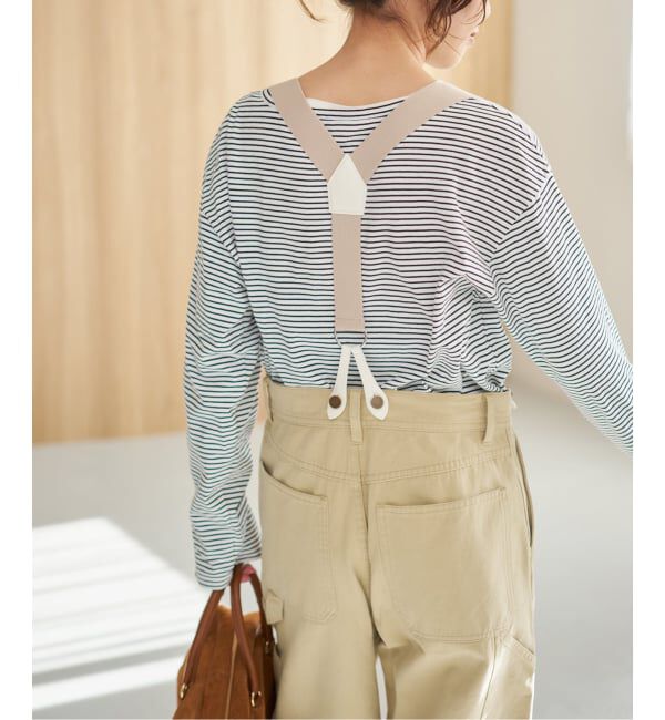 Spick and Span「サスペンダーペインターパンツ」|チノ|