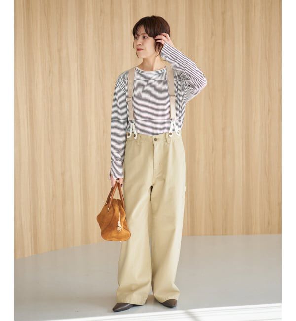 Spick and Span「サスペンダーペインターパンツ」|チノ|