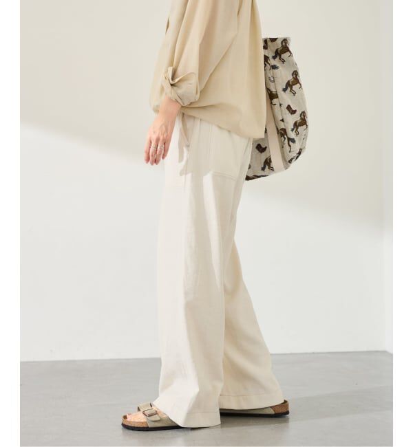 FRAMeWORK「ヴィンテージネップクロスパンツ」|スラックス|