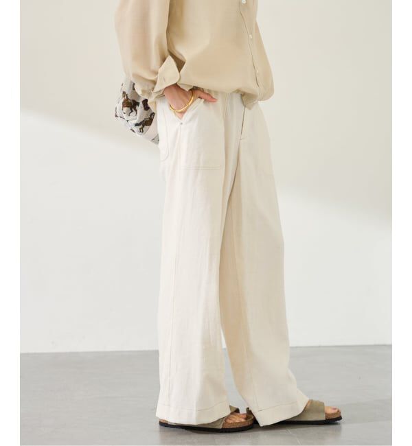 FRAMeWORK「ヴィンテージネップクロスパンツ」|スラックス|