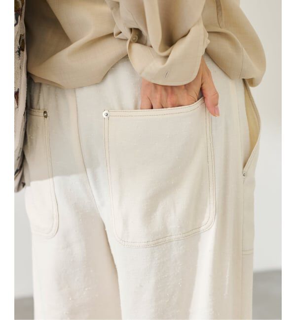 FRAMeWORK「ヴィンテージネップクロスパンツ」|スラックス|