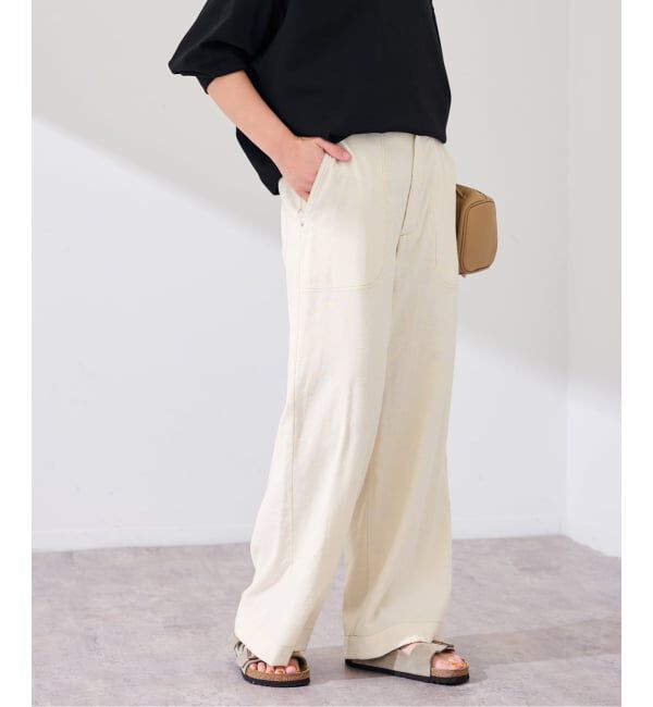 FRAMeWORK「ヴィンテージネップクロスパンツ」|スラックス|