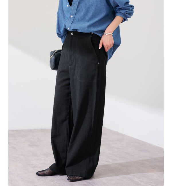 FRAMeWORK「ヴィンテージネップクロスパンツ」|スラックス|