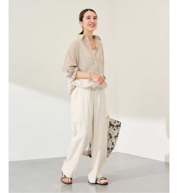 FRAMeWORK「ヴィンテージネップクロスパンツ」|スラックス|