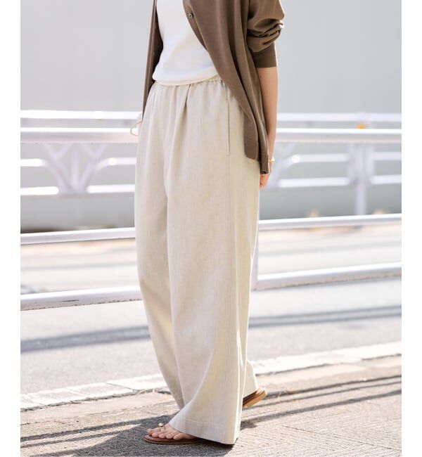 FRAMeWORK「≪追加予約≫綿麻イージーパンツ」|その他|