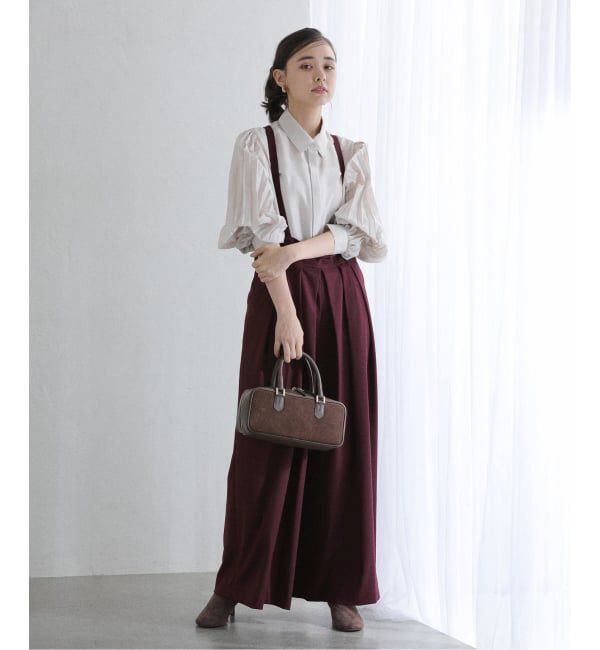  「【洗える】MARECHAL TERRE/マルシャルテル サスペンダーパンツ」|スラックス|