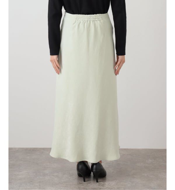  「【洗える】フィブリルサテンマーメイドスカート」|スカート|