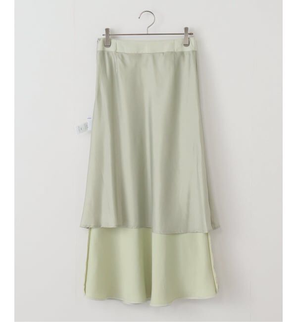  「【洗える】フィブリルサテンマーメイドスカート」|スカート|
