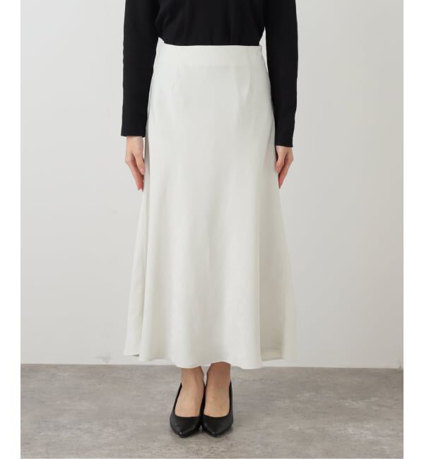  「【洗える】フィブリルサテンマーメイドスカート」|スカート|