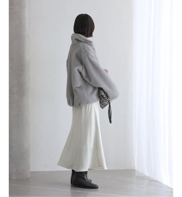  「【洗える】フィブリルサテンマーメイドスカート」|スカート|