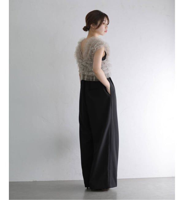  「《追加3》 チュールベストオールインワン」|スラックス|