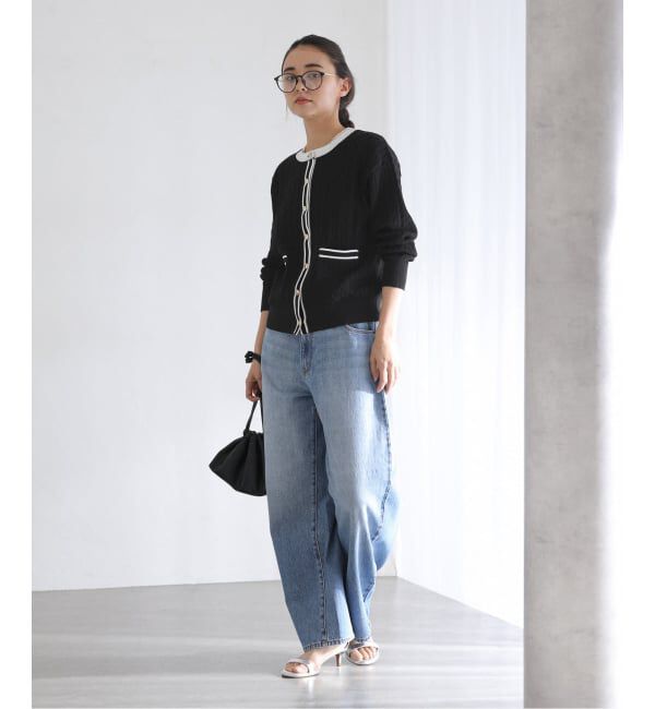  「《予約》【洗える】ケーブルニットカーディガン」|カーディガン|