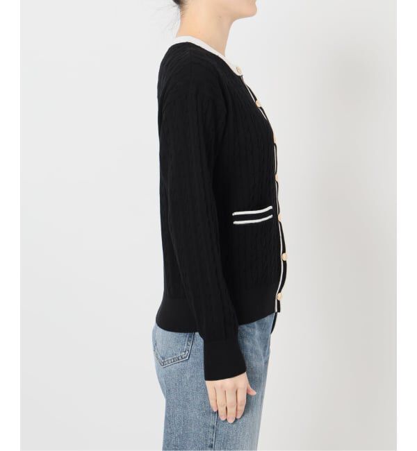  「《予約》【洗える】ケーブルニットカーディガン」|カーディガン|