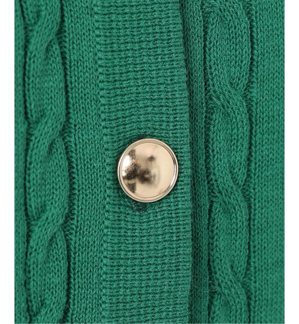  「《予約》【洗える】ケーブルニットカーディガン」|カーディガン|