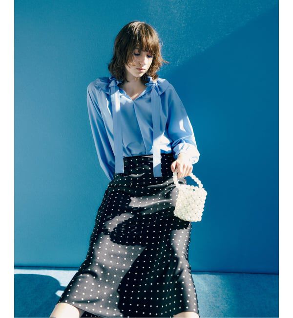  「【洗える】サテンマーメイドスカート」|スカート|