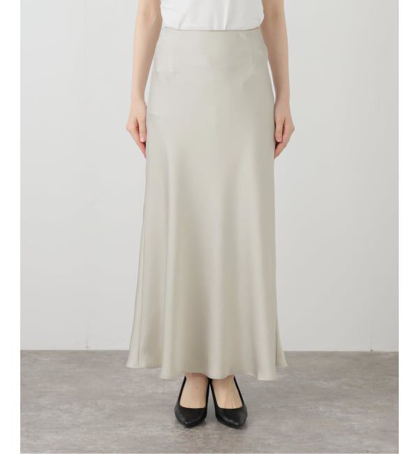  「【洗える】サテンマーメイドスカート」|スカート|