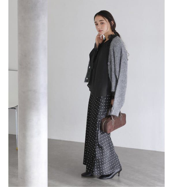  「【洗える】サテンマーメイドスカート」|スカート|