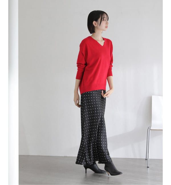  「【洗える】サテンマーメイドスカート」|スカート|