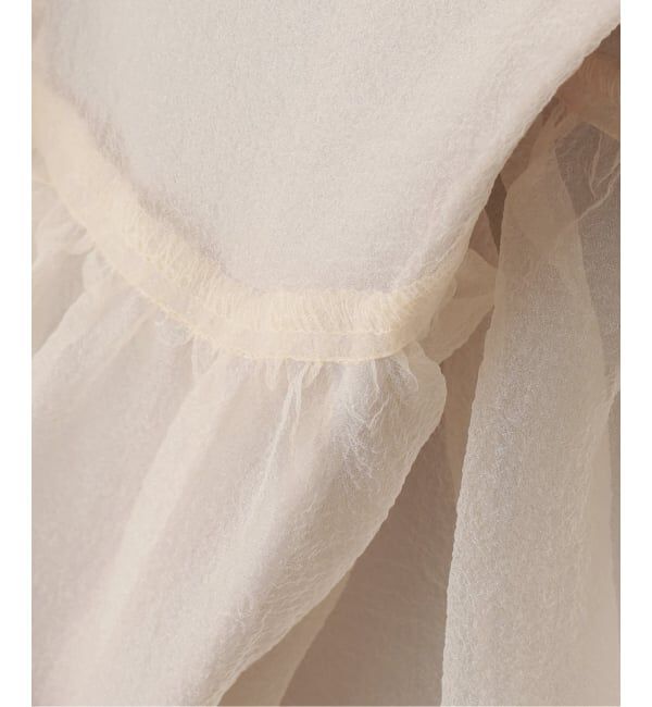  「【洗える】オーガンジーティアードスカート」|スカート|