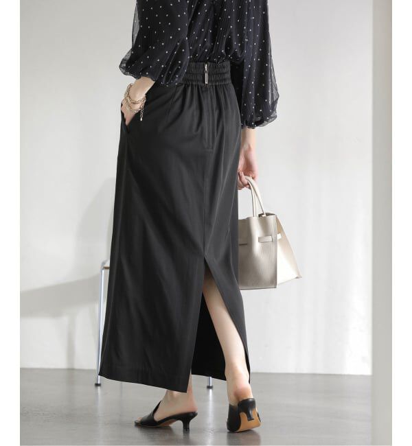  「【洗える】ウエストタックタイトスカート」|スカート|