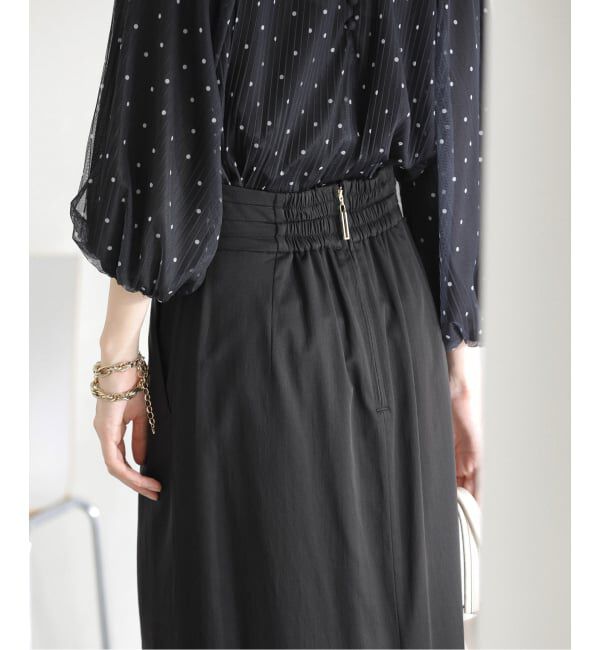  「【洗える】ウエストタックタイトスカート」|スカート|